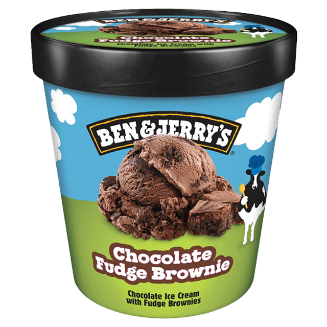 Ben & Jerry's Chocolate Fudge Brownie ice cream tub